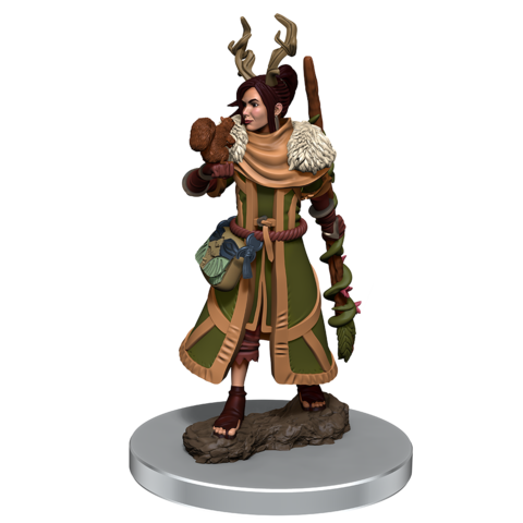 DND ICONS O/T REALMS FEMALE HUMAN DRUID PREM FIG