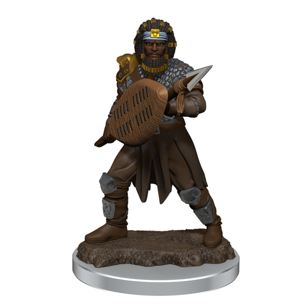 WIZKIDS DND ICONS O/T REALMS MALE HUMAN FIGHTER PREM FIG