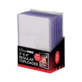 Ultra Pro Sleeves: 3 X 4 Clear Toploader with Card Sleeves