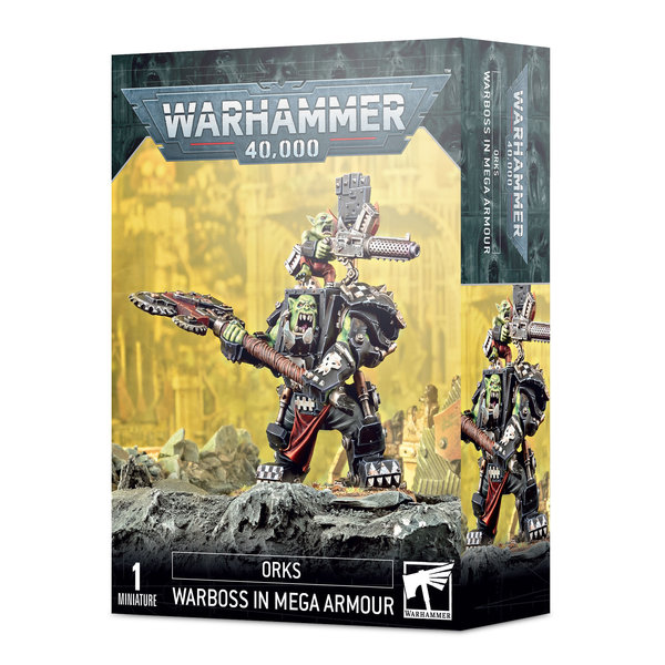 Orks 40K - ORKS - Warboss in Mega Armour