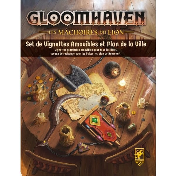 CEPHALOFAIR GAMES GLOOMHAVEN: LES MÂCHOIRES DU LION: REMOVABLE STICKER SET & MAP (FR)