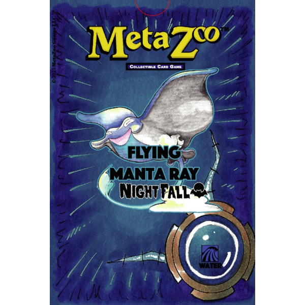Cryptid Nation METAZOO - NIGHTFALL - DECK - Flying Manta Ray