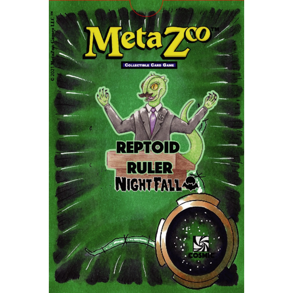 Cryptid Nation METAZOO NIGHTFALL DECK - REPTOID RULER