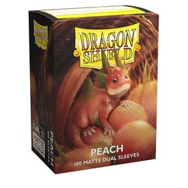 Arcane Tinmen DRAGON SHIELD - SLEEVES (100ct) - DUAL MATTE - Peach