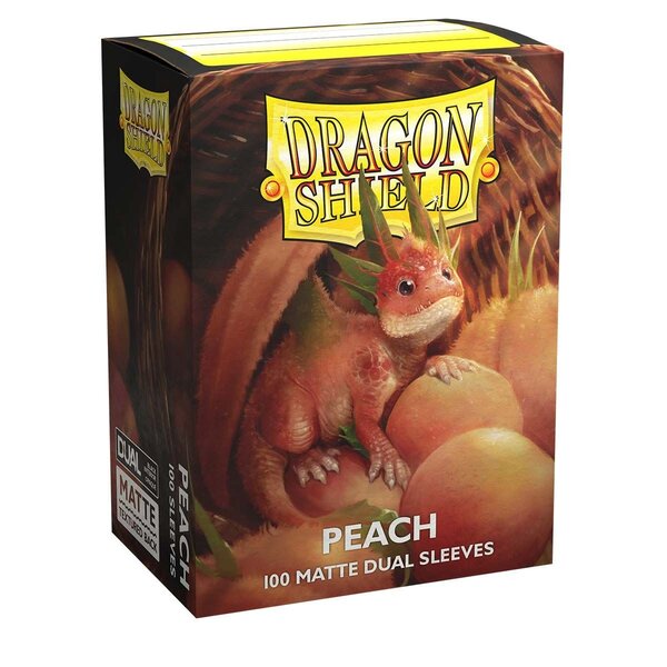 Arcane Tinmen DRAGON SHIELD - SLEEVES (100ct) - DUAL MATTE - Peach