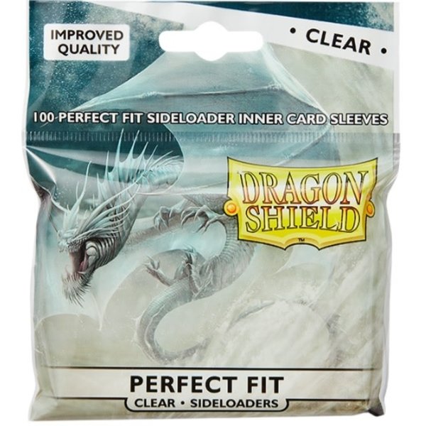 Arcane Tinmen DRAGON SHIELD - SLEEVES (100ct) - PERFECT FIT - SIDELOADER - Clear