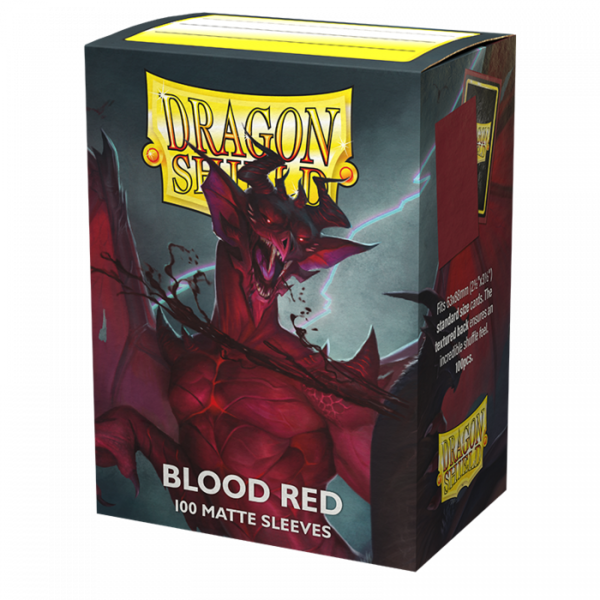 Arcane Tinmen DRAGON SHIELD - SLEEVES (100ct) - MATTE - Blood Red