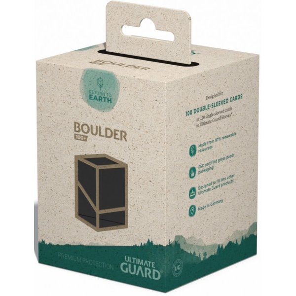 Ultimate Guard UG - RTE DECK CASE -  BOULDER (100+) - Black