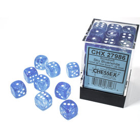 CHESSEX CHESSEX - BOREALIS - 36D6 - LUMINARY - Blue/White