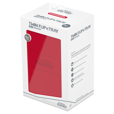 UG - TWIN FLIP N TRAY - DECK CASE (160+) - Red