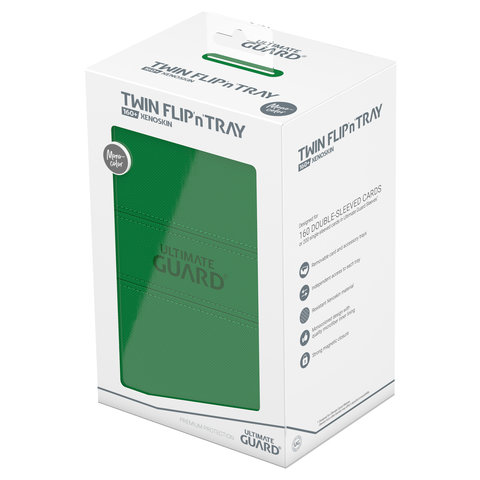 UG - TWIN FLIP N TRAY - DECK CASE (160+) - Green