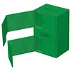 UG TWIN FLIP N TRAY DECK CASE MONOCOLOR GREEN 160+