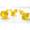 CHESSEX - BOREALIS - 7DICE SET - Canary/White Luminary
