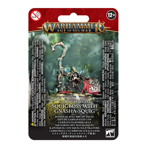 AOS - GLOOMSPITE GITZ - Squigboss with Gnasha-Squig