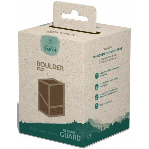 Ultimate Guard UG RTE DECK CASE BOULDER 100+ BROWN