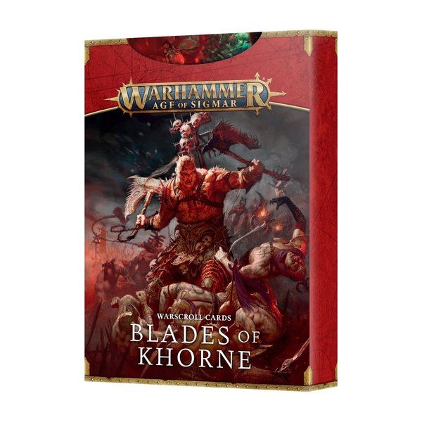Blades of Khorne AOS - WARSCROLL CARDS - Blades of Khorne*