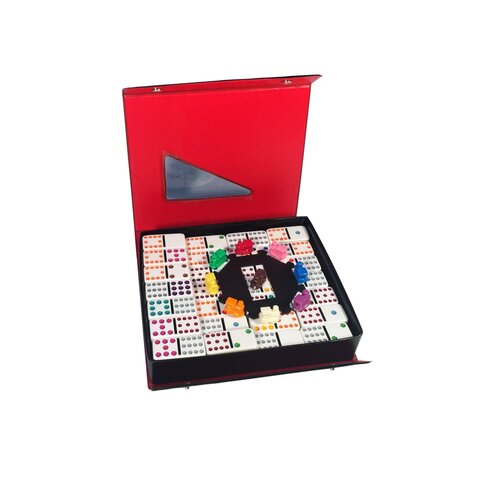 DOMINOES - DBL 12 - COLOURED DOTS - Mexican Train Game*