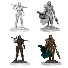 WIZKIDS DND UNPAINTED MINIS WV20 ORC FIGHTER FEMALE