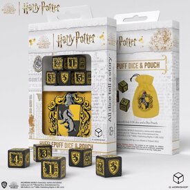 Q Workshop HARRY POTTER - D6 SET + POUCH - Hufflepuff