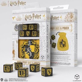 Q Workshop HARRY POTTER HUFFLEPUFF DICE AND POUCH