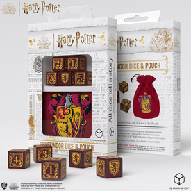 Q Workshop HARRY POTTER GRYFFINDOR DICE AND POUCH