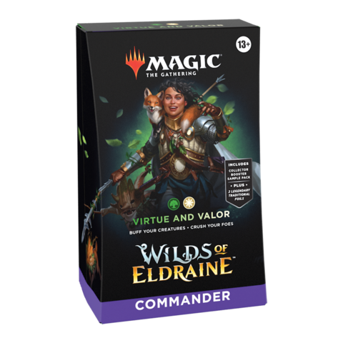 MTG WILDS OF ELDRAINE COMMANDER - Virtue and Valor *AVAILABLE SEPTEMBER 1st*