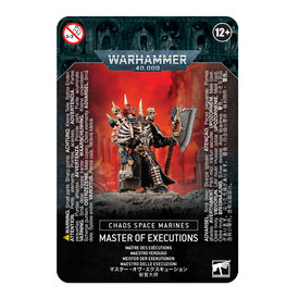 Warhammer 40k CHAOS SPACE MARINES MASTER OF EXECUTIONS