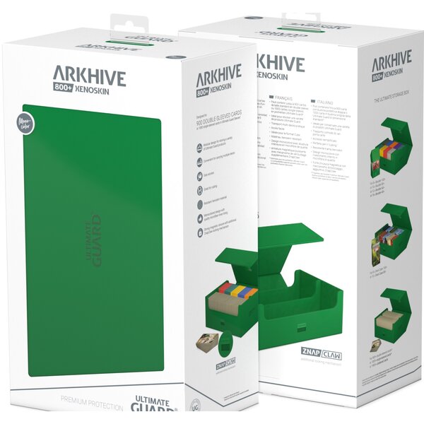 Ultimate Guard UG - DECK CASE (800+) - ARKHIVE - Green