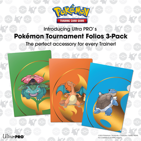 Ultra Pro UP - BINDER - FOLIO - POKEMON - TOURNAMENT - Pack 3ct