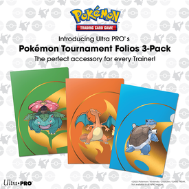 Ultra Pro UP BINDER POKEMON FOLIO TOURNAMENT PACK 3CT