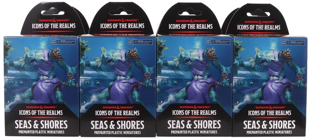 WIZKIDS DND ICONS 28: SEAS AND SHORES 8CT BOOSTER BRICK | Tome 2
