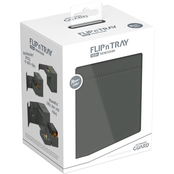 Ultimate Guard UG - FLIP N TRAY - DECK CASE (133+) - Grey