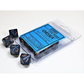 CHESSEX OPAQUE 10D10 DUSTY BLUE/COPPER