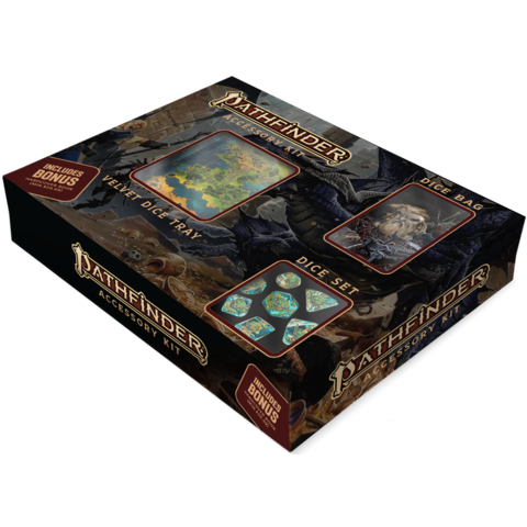 PATHFINDER - BUNDLE - 7DICE SET/DICE BAG/DICE TRAY
