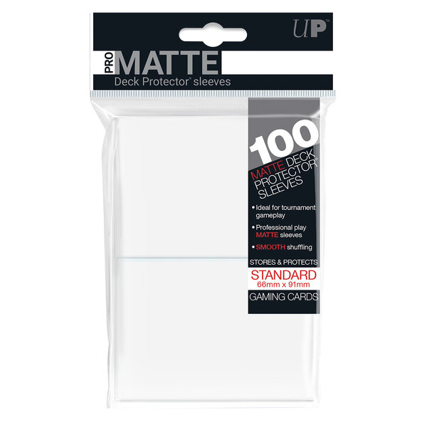 Ultra Pro UP - PRO - SLEEVES (100ct) -MATTE - White