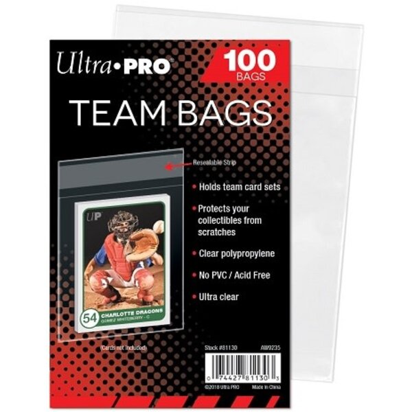 Ultra Pro UP - SLEEVES (100ct) - TEAM BAGS - Reseal