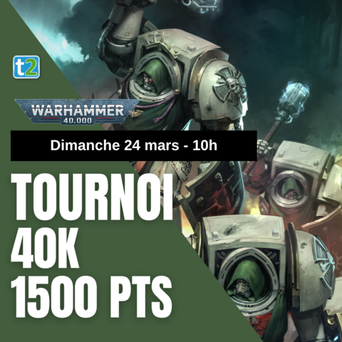 Événement Warhammer 40k  - 1500pts
