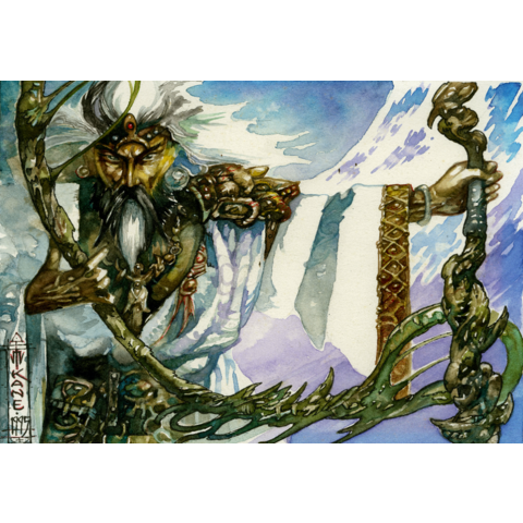 RKF - PLAYMAT - MTG - RICHARD KANE FERGUSON - Elder Druid