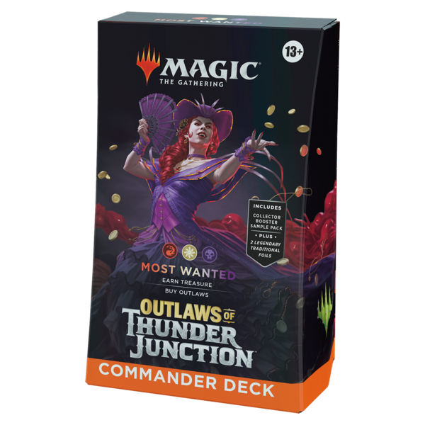 Wizards of the Coast MTG OUTLAWS OF THUNDER JUNCTION COMMANDER DECK - MOST WANTED
