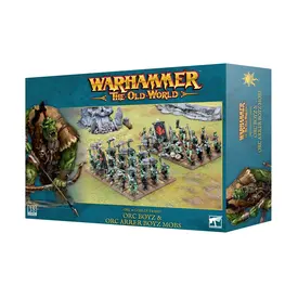 Warhammer The Old World OLD WORLD - ORC & GOBLIN TRIBES : Orc Boyz & Orc Arrer Boyz Mob