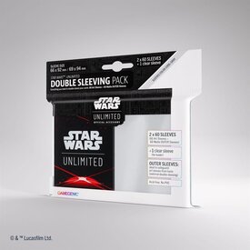 FANTASY FLIGHT Star Wars: Unlimited Art Sleeves Double Sleeving Pack: Space Red