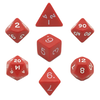 OPAQUE - 7 DIE SET - red/white