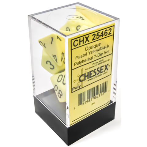 OPAQUE - 7 DIE SET PASTEL - yellow/black