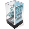 CHESSEX - OPAQUE - 7DICE SET - PASTEL - blue/black