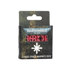 Games Workshop WARHAMMER 40k : Chaos Space Marines - DICE SET