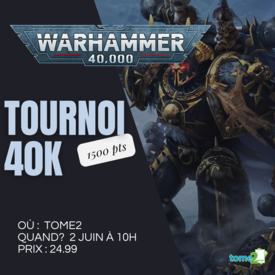 Warhammer 40k Warhammer 40k Tournament - 1500pts