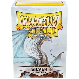 Arcane Tinmen DRAGON SHIELD - MATTE SLEEVE - Silver (100CT)