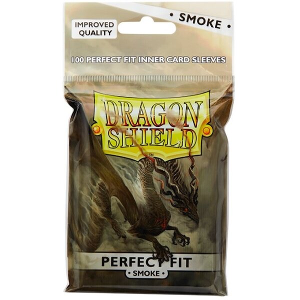 Arcane Tinmen DRAGON SHIELD - SLEEVES (100ct) - PERFECT FIT - Clear/Smoke