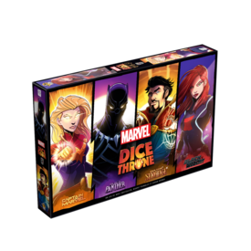 LUCKY DUCK GAMES DICE THRONE - MARVEL - Black Widow VS Doctor Strange VS Captain Marvel VS Black Panther (FR)