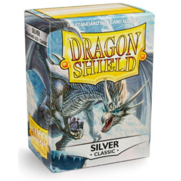 Arcane Tinmen DRAGON SHIELD - SLEEVES  (100ct) - CLASSIC - Silver